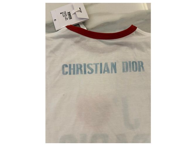 Camiseta Christian Dior J'adore Paris blanco y rojo Roja - vista 4