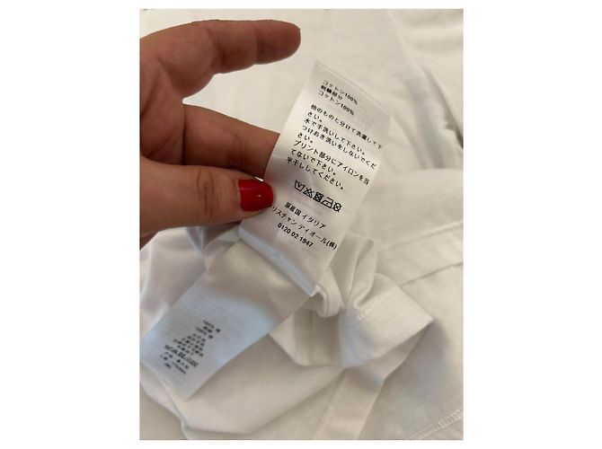 Camiseta Christian Dior J'adore Paris blanco y rojo Roja - vista 7
