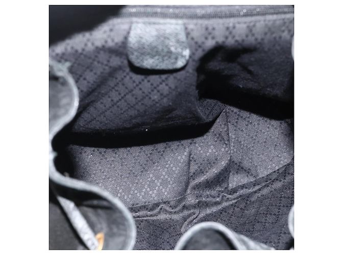 Gucci Vintage Bamboo Camoscio Medium Nero - vista 5