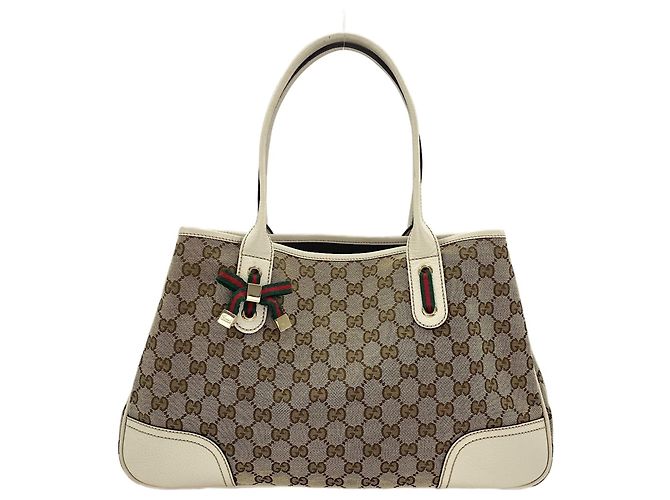 Borsa a Spalla Gucci Princy Beige - vista 2