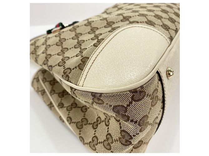 Borsa a Spalla Gucci Princy Beige - vista 8