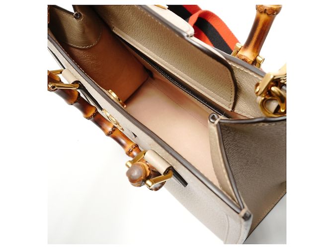 Borsa 2-Way Diana in bambù Gucci, beige - vista 10