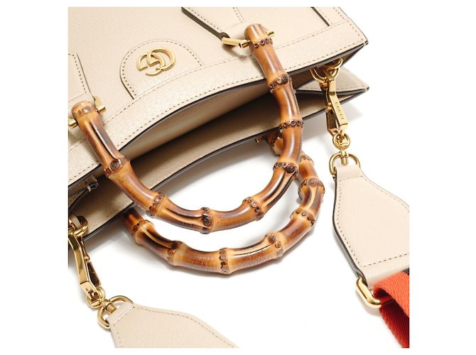 Borsa 2-Way Diana in bambù Gucci, beige - vista 11