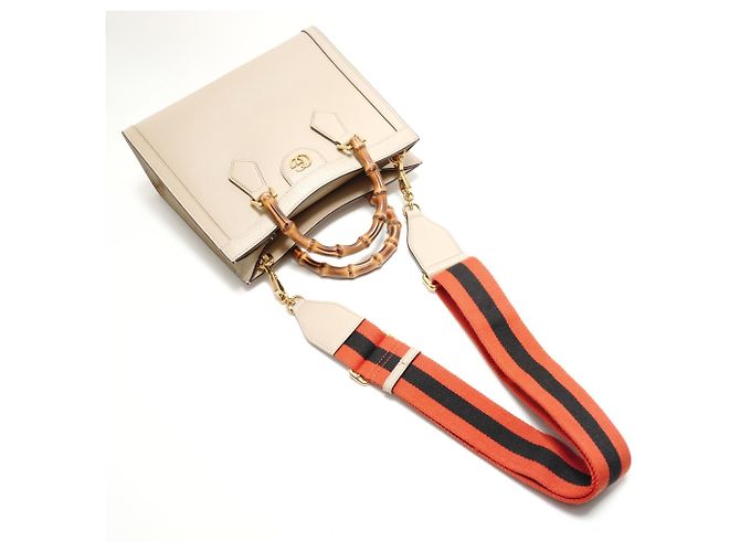 Borsa 2-Way Diana in bambù Gucci, beige - vista 8
