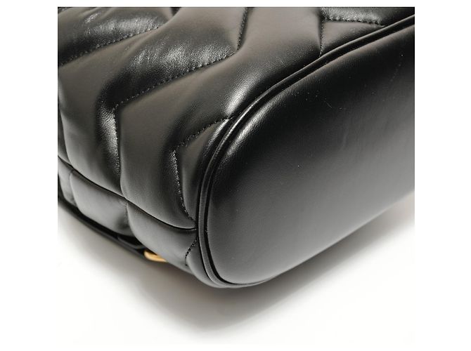 Gucci GG Marmont gesteppter Lederrucksack Schwarz - Ansicht 5