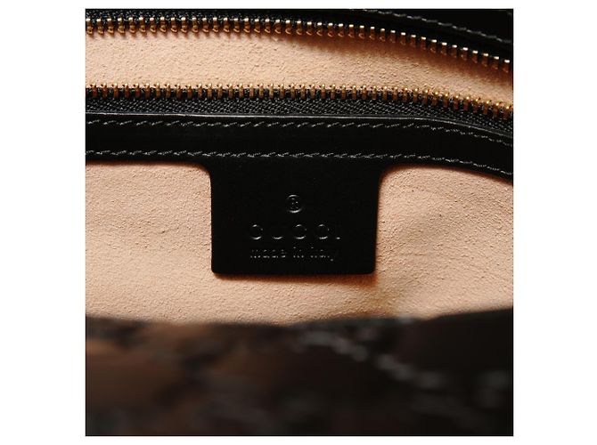 Borsa a mano e a tracolla Gucci GG Shima in pelle Nero - vista 10