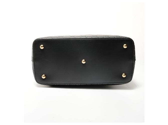 Borsa a mano e a tracolla Gucci GG Shima in pelle Nero - vista 7