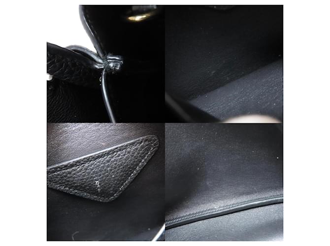 Borsa a mano in pelle nera Prada Nero - vista 6