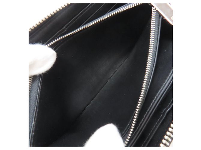 Louis Vuitton Mahina Leder Zippy Wallet Schwarz - Ansicht 4