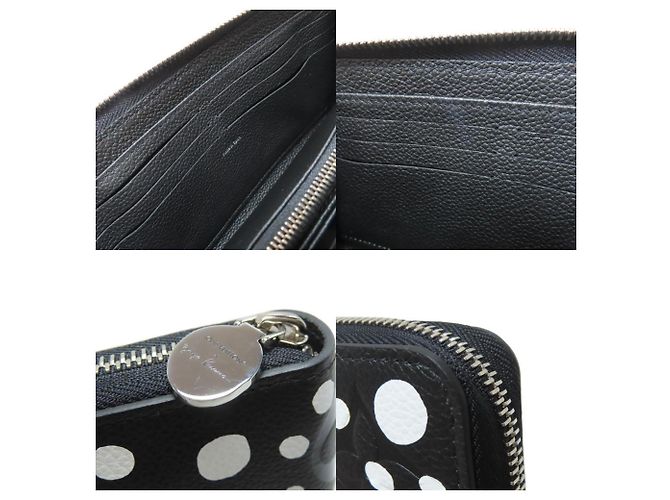 Cartera Zippy Louis Vuitton - Colección Empreinte Negro Blanco - vista 8