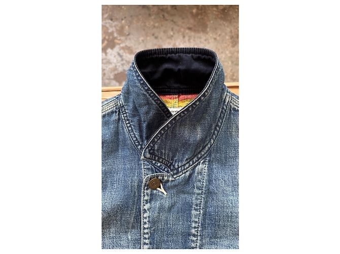 Visvim Social Sculpture Coverall Indigo VS0001636 Blu - vista 10