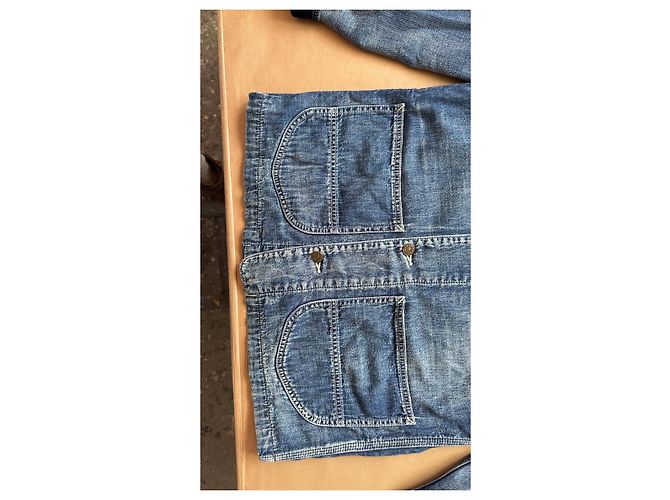 Visvim Social Sculpture Coverall Indigo VS0001636 Blu - vista 2