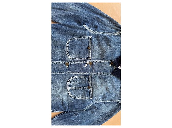 Visvim Social Sculpture Coverall Indigo VS0001636 Blu - vista 3