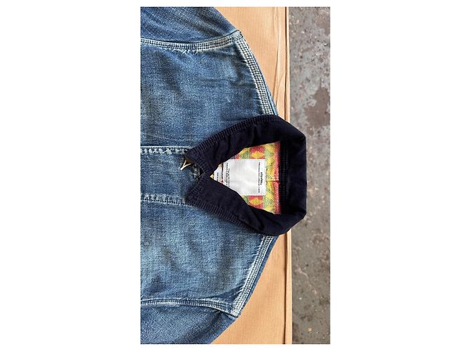 Visvim Social Sculpture Coverall Indigo VS0001636 Blu - vista 4