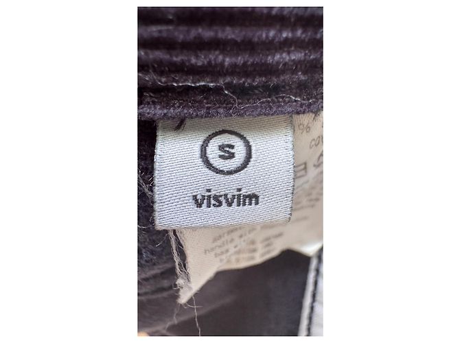 Visvim Giza Corduroy Wide Pants Nero - vista 4