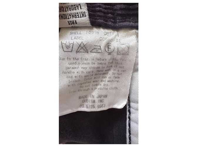 Visvim Giza Corduroy Wide Pants Nero - vista 5