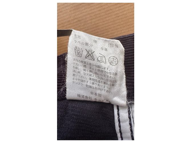 Visvim Giza Corduroy Wide Pants Nero - vista 6