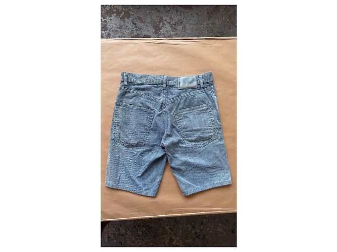 Visvim Fluxus 03 Kano Shorts Velluto Blu Chiaro - vista 10