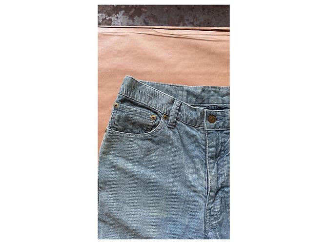 Visvim Fluxus 03 Kano Shorts Velluto Blu Chiaro - vista 2