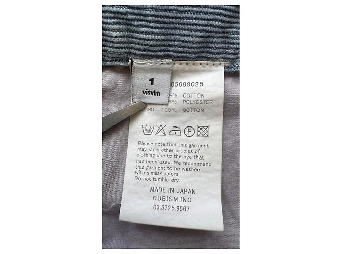 Visvim Fluxus 03 Kano Shorts Velluto Blu Chiaro - vista 6