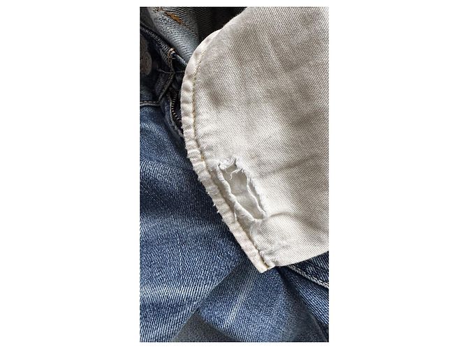 Visvim 03 Non Washed Crash Social Sculpture Denim Blu - vista 10