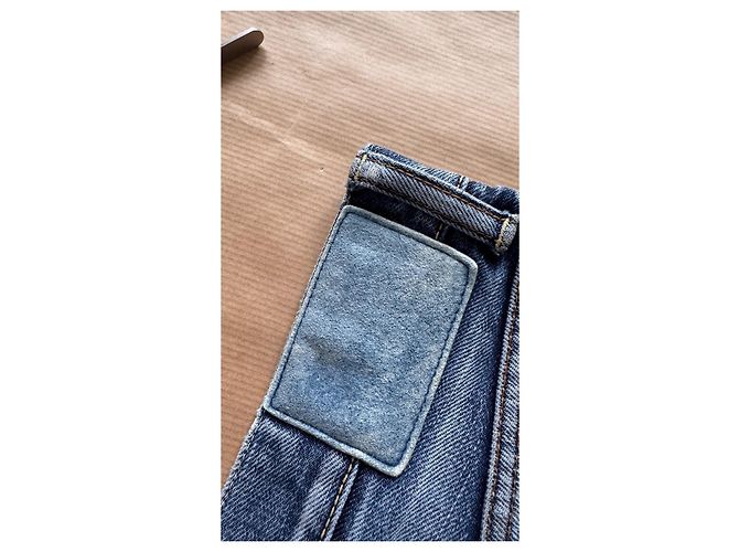 Visvim 03 Non Washed Crash Social Sculpture Denim Blu - vista 13