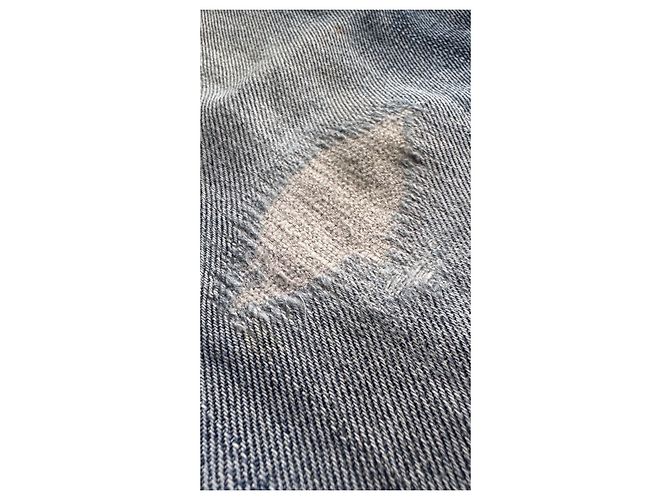 Visvim 03 Non Washed Crash Social Sculpture Denim Blu - vista 4