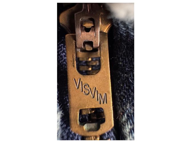 Visvim 03 Non Washed Crash Social Sculpture Denim Blu - vista 7