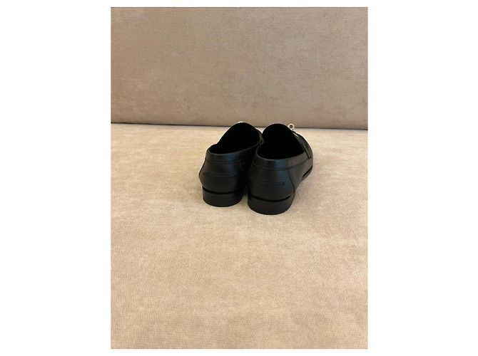 Mocassini in pelle nera Hermès Nero - vista 7
