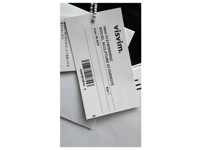 Visvim Social Sculpture 03 Overdye Black Denim Nero - vista 5