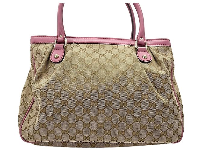 Borsa Tote Gucci Sukey beige - vista 3