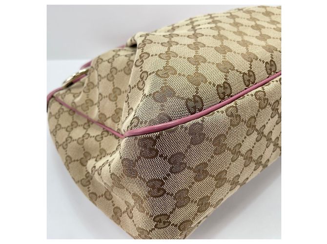 Borsa Tote Gucci Sukey beige - vista 8