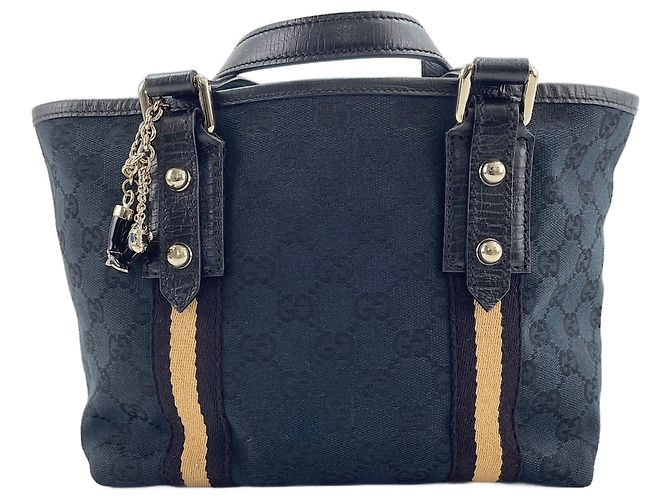 Bolso Gucci Sherry Line negro - vista 2