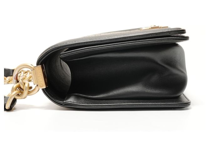 Borsa a Spalla Chanel Boy Metallica Metallico - vista 3