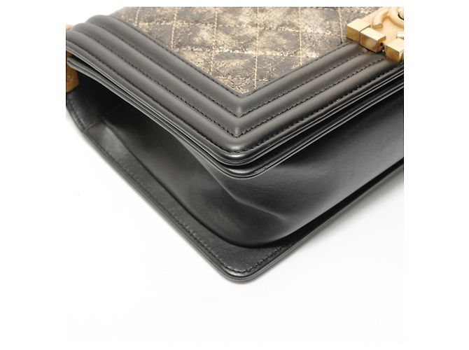 Borsa a Spalla Chanel Boy Metallica Metallico - vista 5