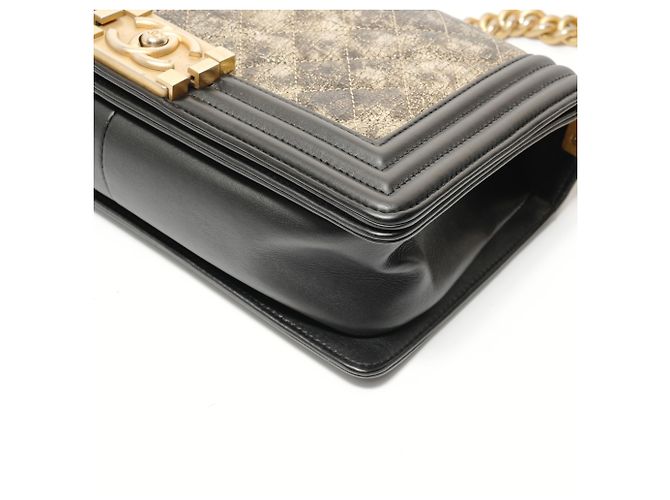 Borsa a Spalla Chanel Boy Metallica Metallico - vista 6
