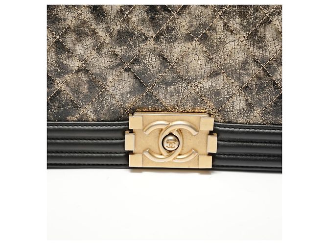 Borsa a Spalla Chanel Boy Metallica Metallico - vista 9