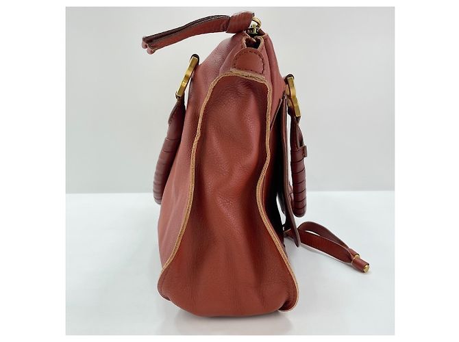 Borsa Tote Chloé Marcie in marrone - vista 5