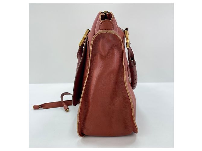 Borsa Tote Chloé Marcie in marrone - vista 6