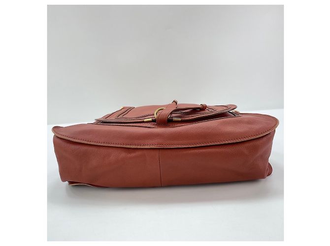 Borsa Tote Chloé Marcie in marrone - vista 7