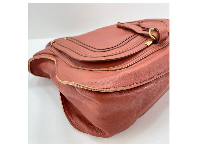 Borsa Tote Chloé Marcie in marrone - vista 8