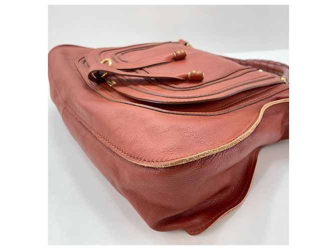 Borsa Tote Chloé Marcie in marrone - vista 9