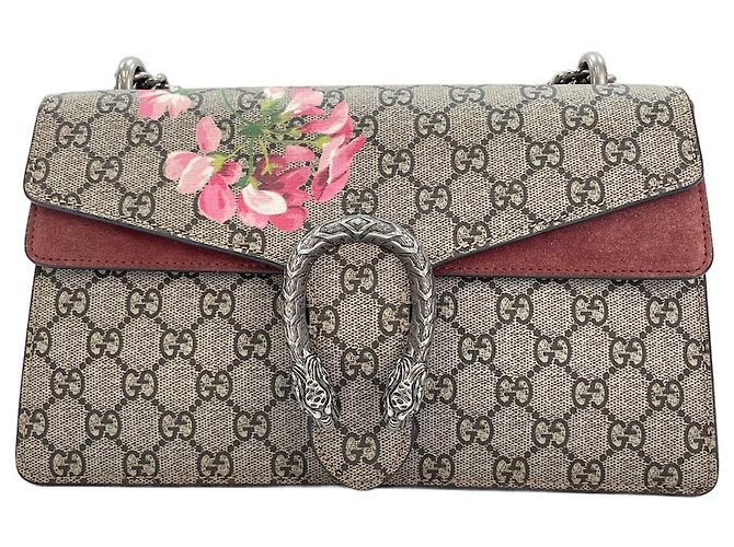 Borsa a Spalla Gucci Dionysus GG Blooms Beige - vista 2