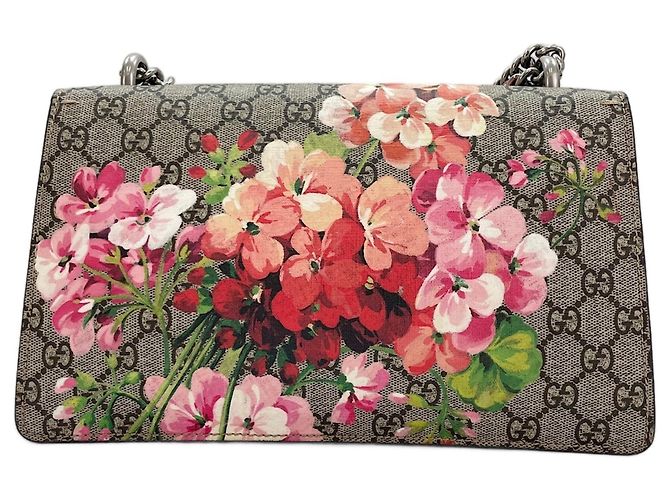 Borsa a Spalla Gucci Dionysus GG Blooms Beige - vista 3