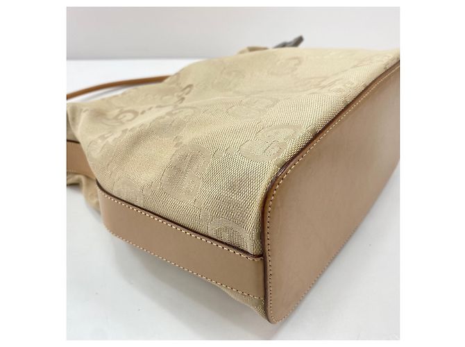 Borsa a Spalla Gucci Giant GG Beige - vista 8