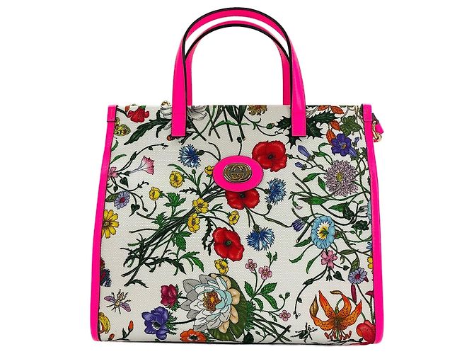 Borsa a 2 modi Gucci Flora - vista 3