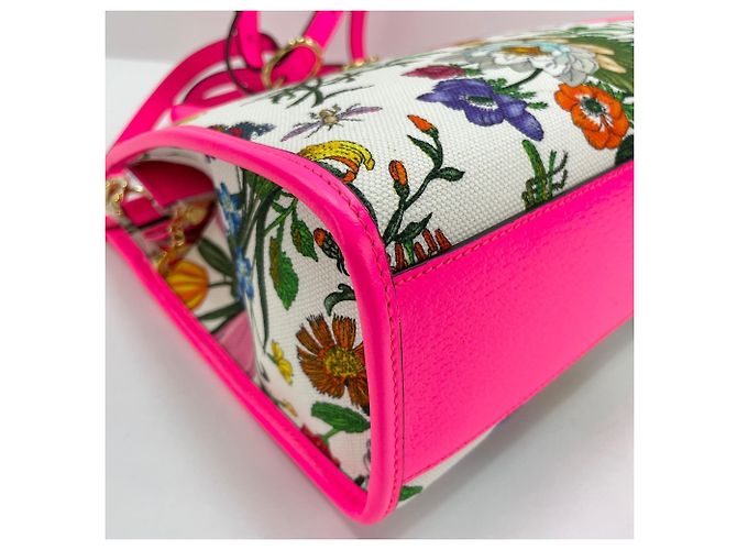 Borsa a 2 modi Gucci Flora - vista 8