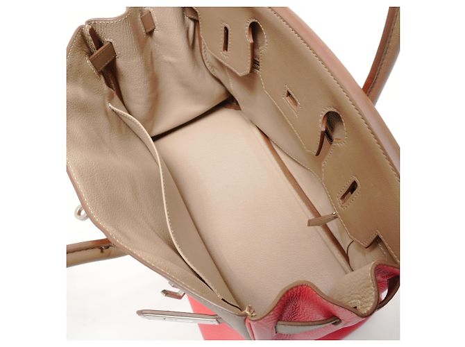 Hermès Borsa Hermes Birkin 30 Casaque in Rosa - vista 11