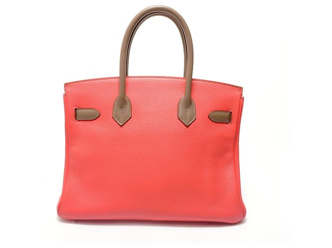 Hermès Borsa Hermes Birkin 30 Casaque in Rosa - vista 2