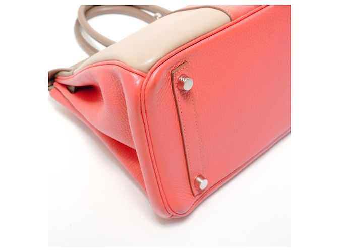 Hermès Borsa Hermes Birkin 30 Casaque in Rosa - vista 5